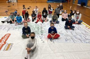MCS 4th grade students on the map