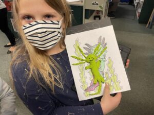 Student showing their work