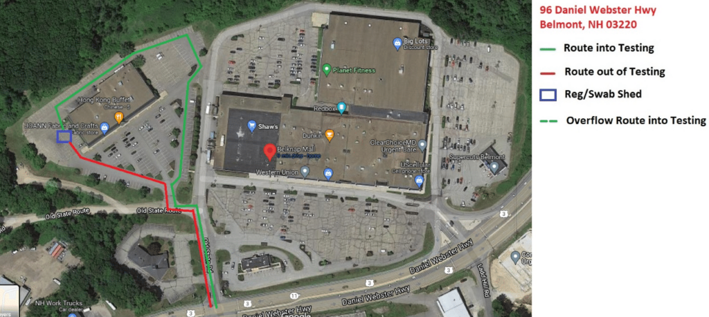 Map of Belknap Mall