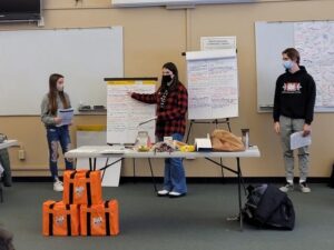 students present data
