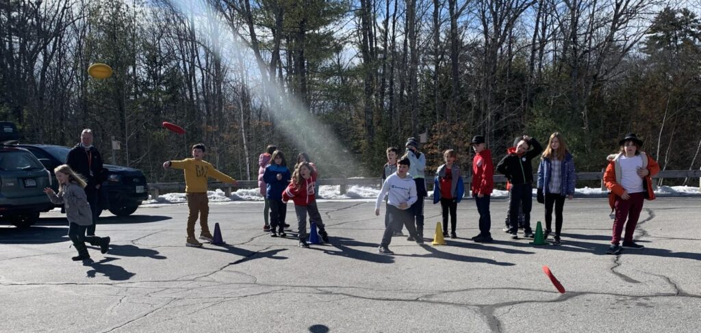 students playing