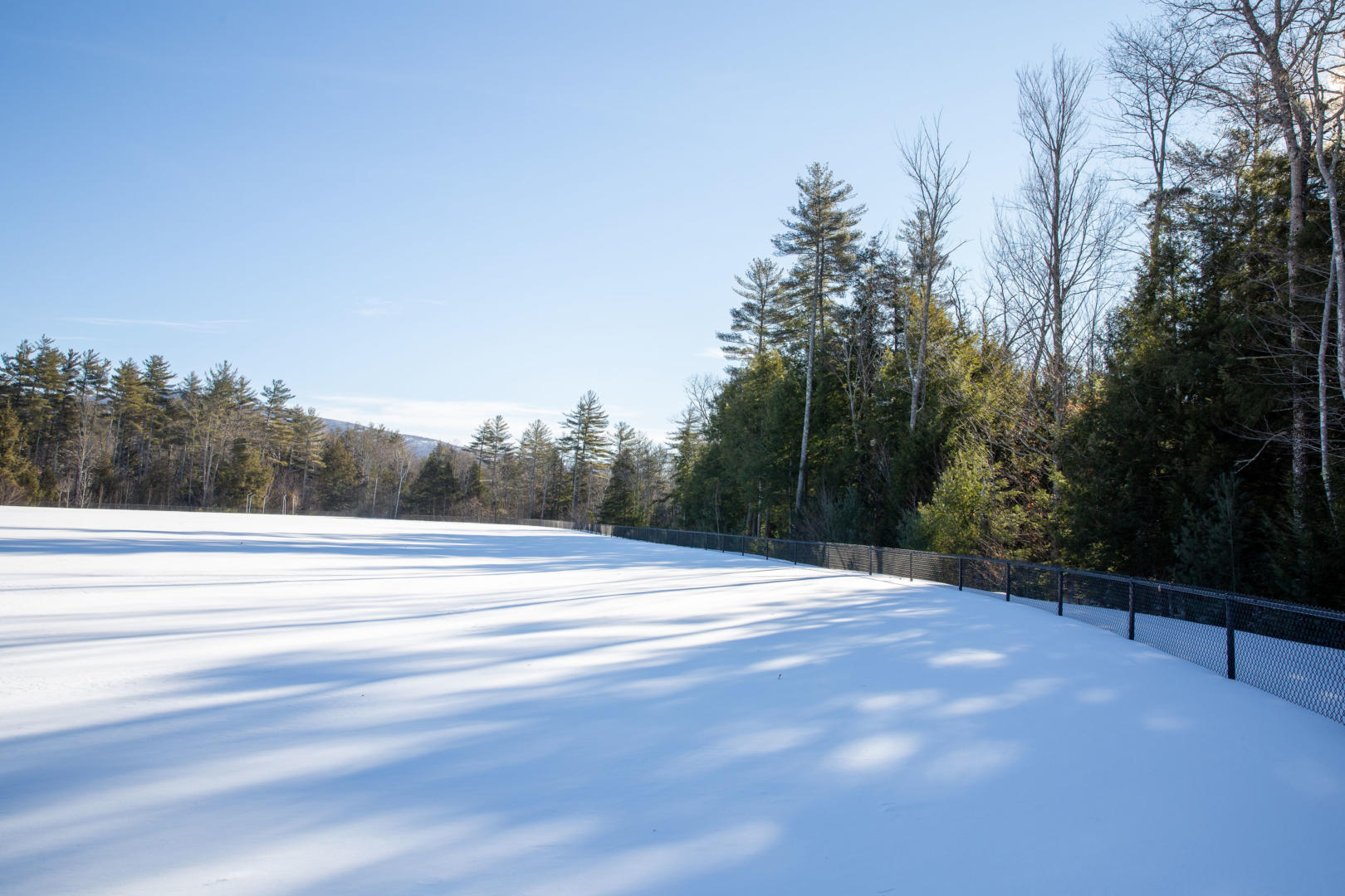 winter picture of MA track