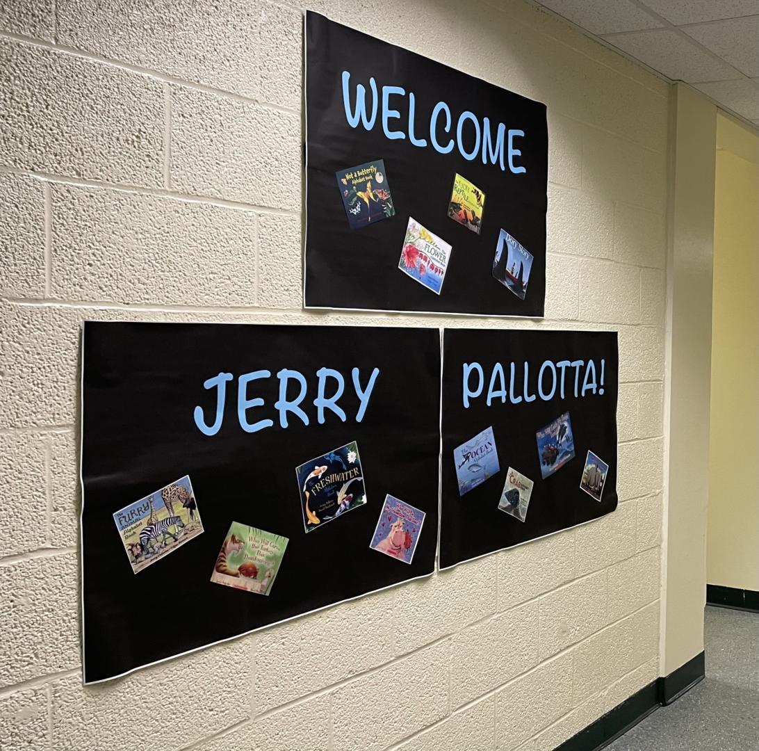 Welcome Jerry Pallotta sign