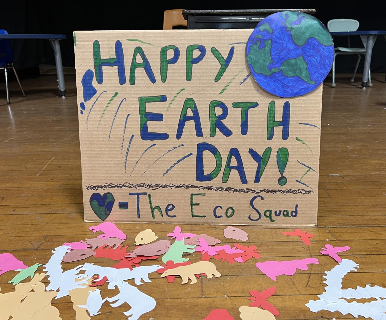 Happy Earth Day sign