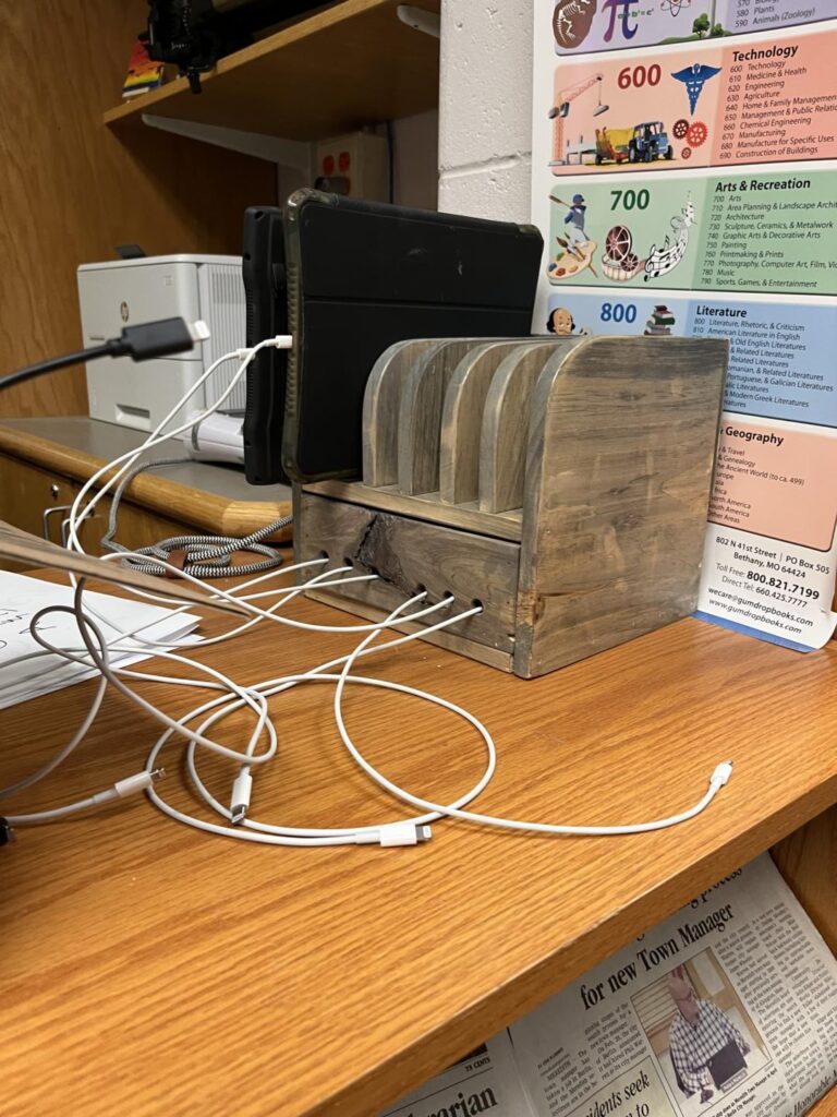 New charging station made by MA Tech Ed