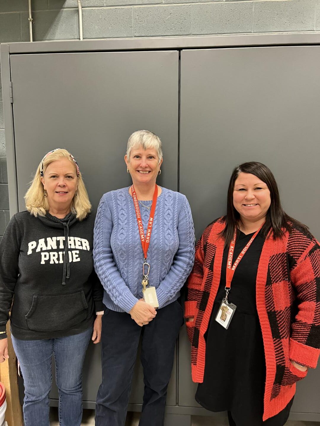 Carolyn Nelson, Dawn Law, Marti Bolduc left to right