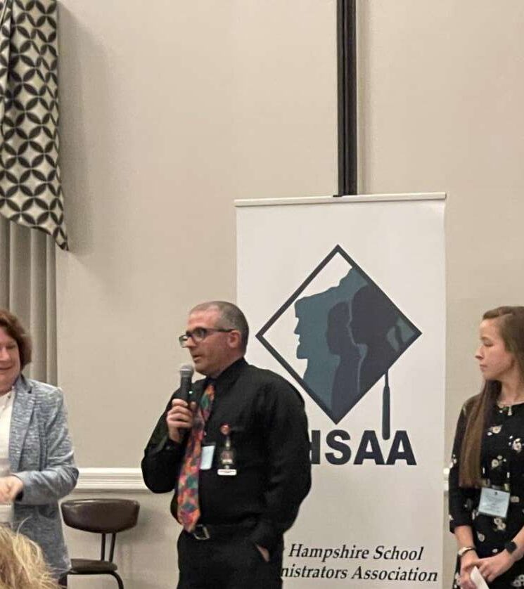 Etiene Vallee and Jillian Cookingham presenting at NHSAA conference