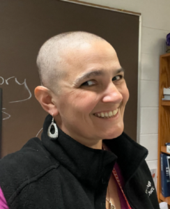 picture of woman with no hair