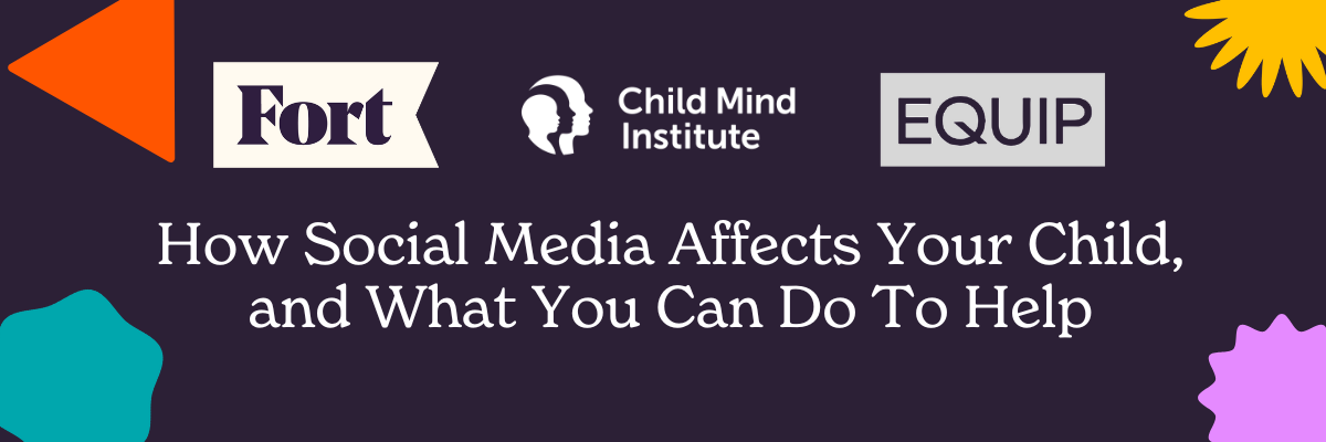 poster for webinar "How Social Media Affects Your Child and what you can do to help
