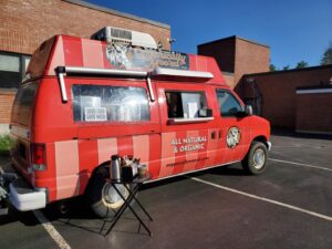 Red food truck
