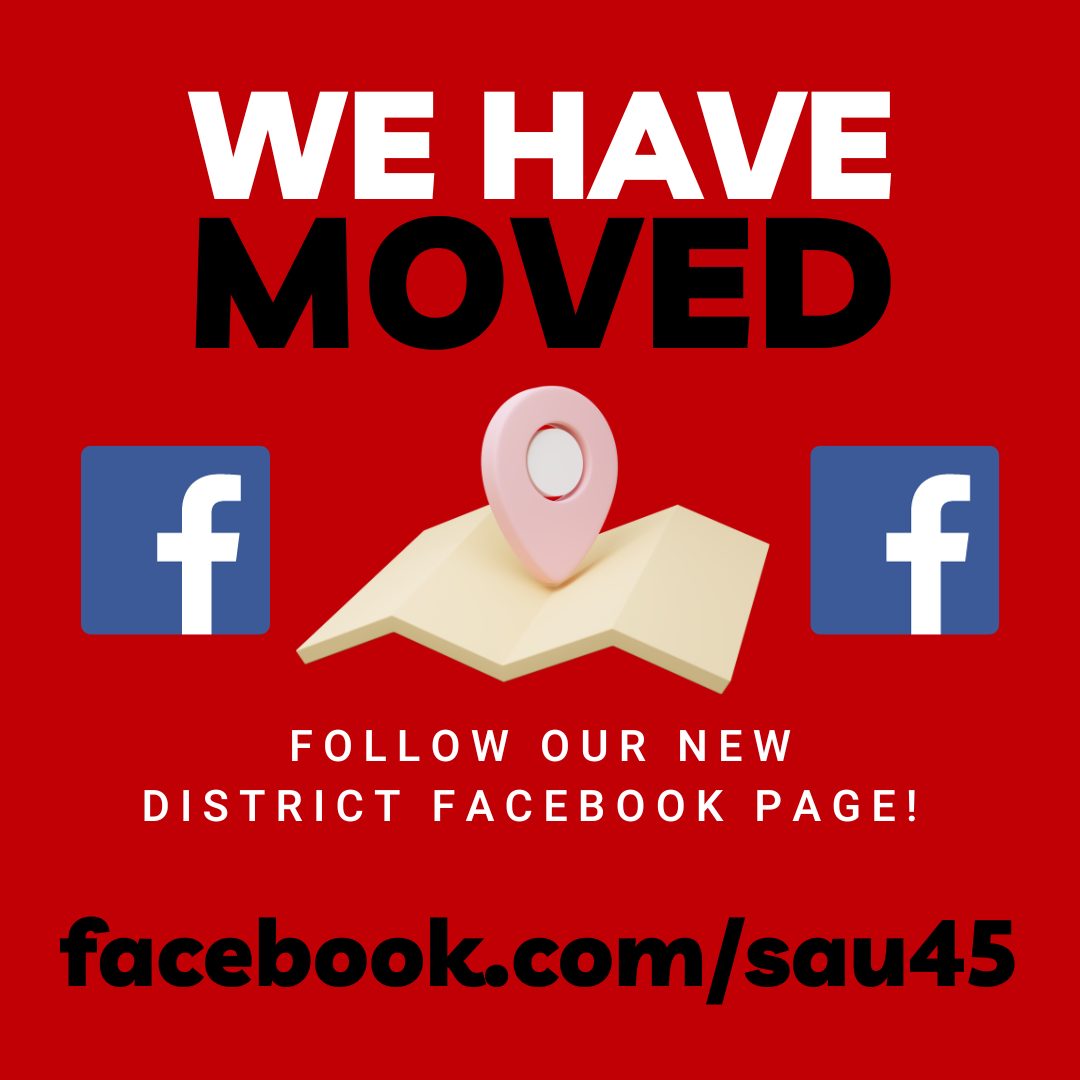 Graphic promoting SAU's new Facebook page.