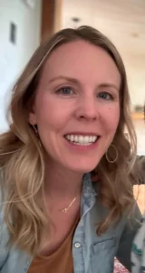woman smiling