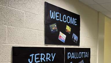 Welcome Jerry Pallotta sign
